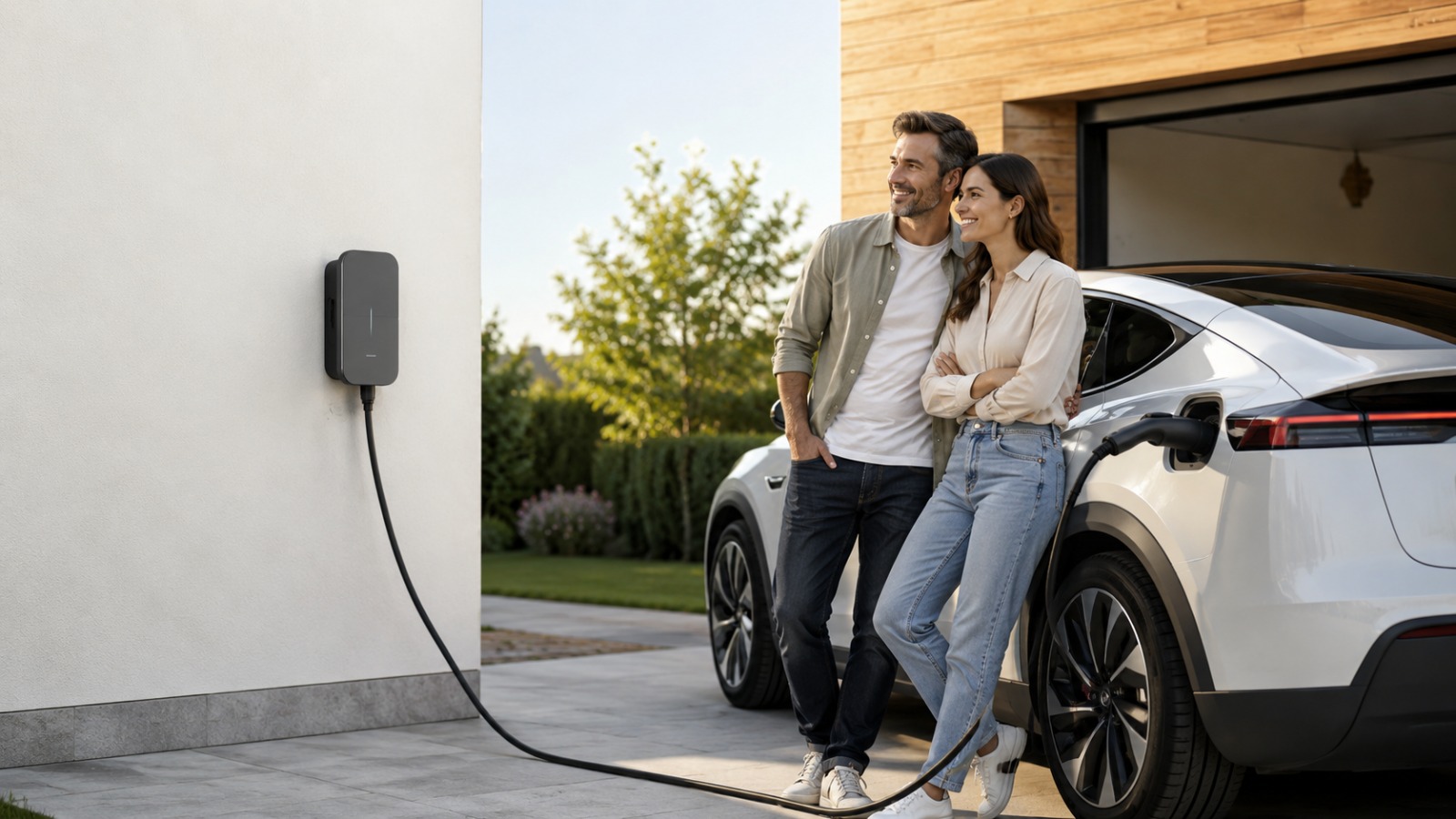 Instalación de punto de recarga para vehículo eléctrico con Tecni Estudio Servicios